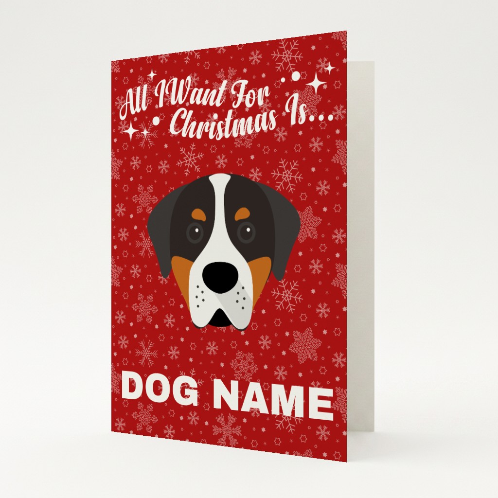 All I Want For Christmas: Personalised {breedFullName} Card
