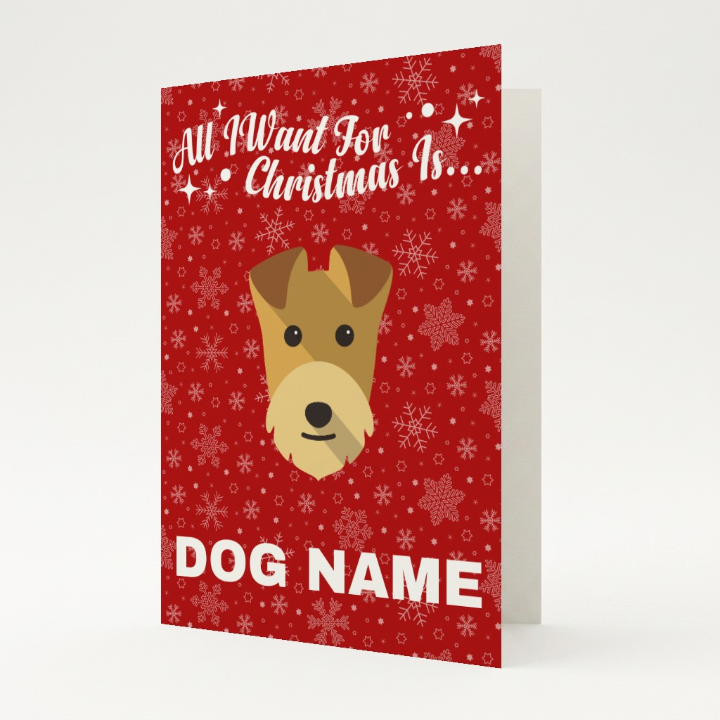 All I Want For Christmas: Personalised {breedFullName} Card