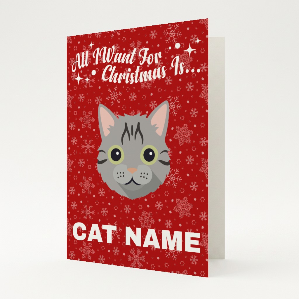 All I Want For Christmas: Personalised {breedFullName} Card