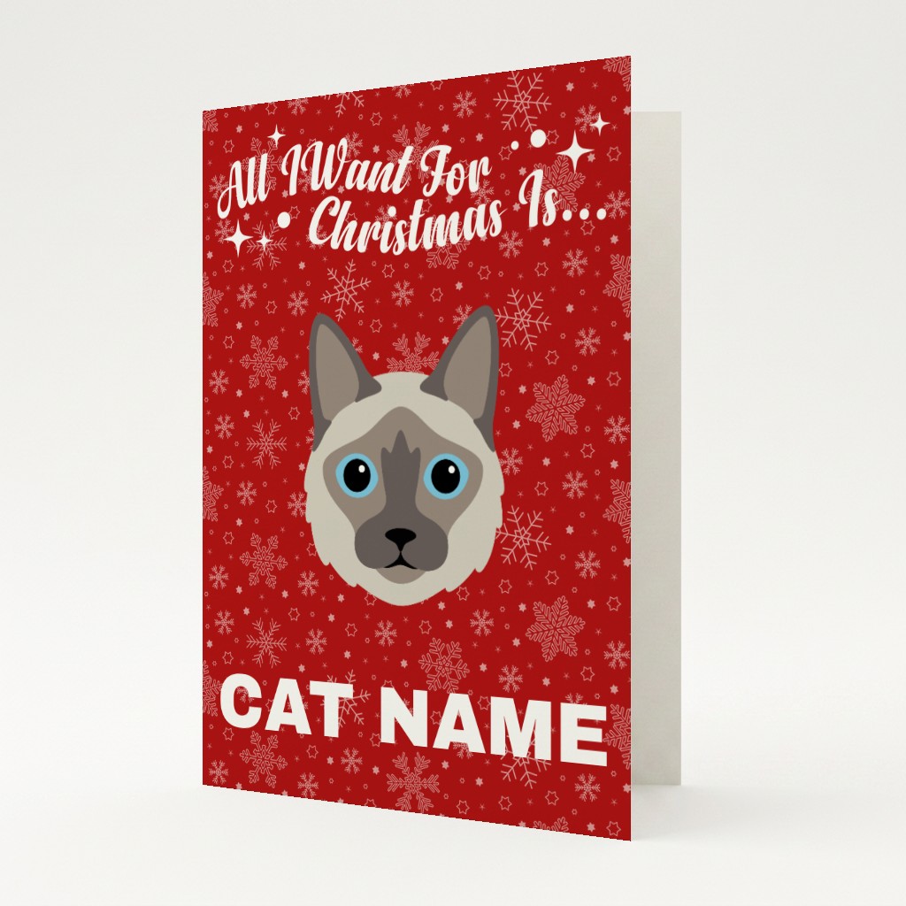 All I Want For Christmas: Personalised {breedFullName} Card