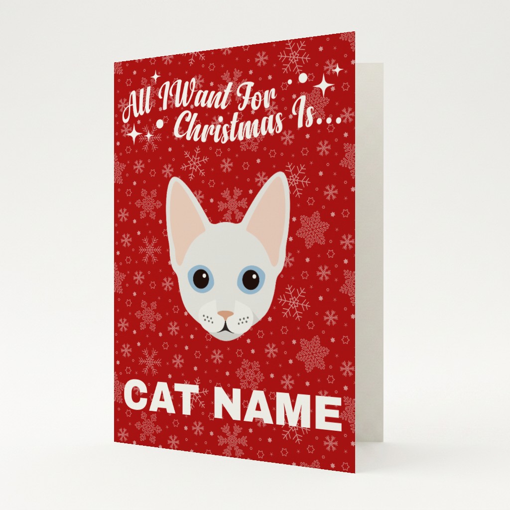 All I Want For Christmas: Personalised {breedFullName} Card