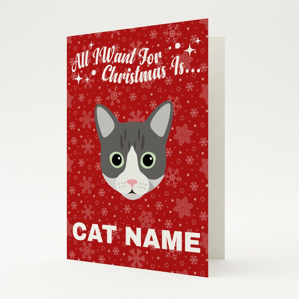 All I Want For Christmas: Personalised {breedFullName} Card