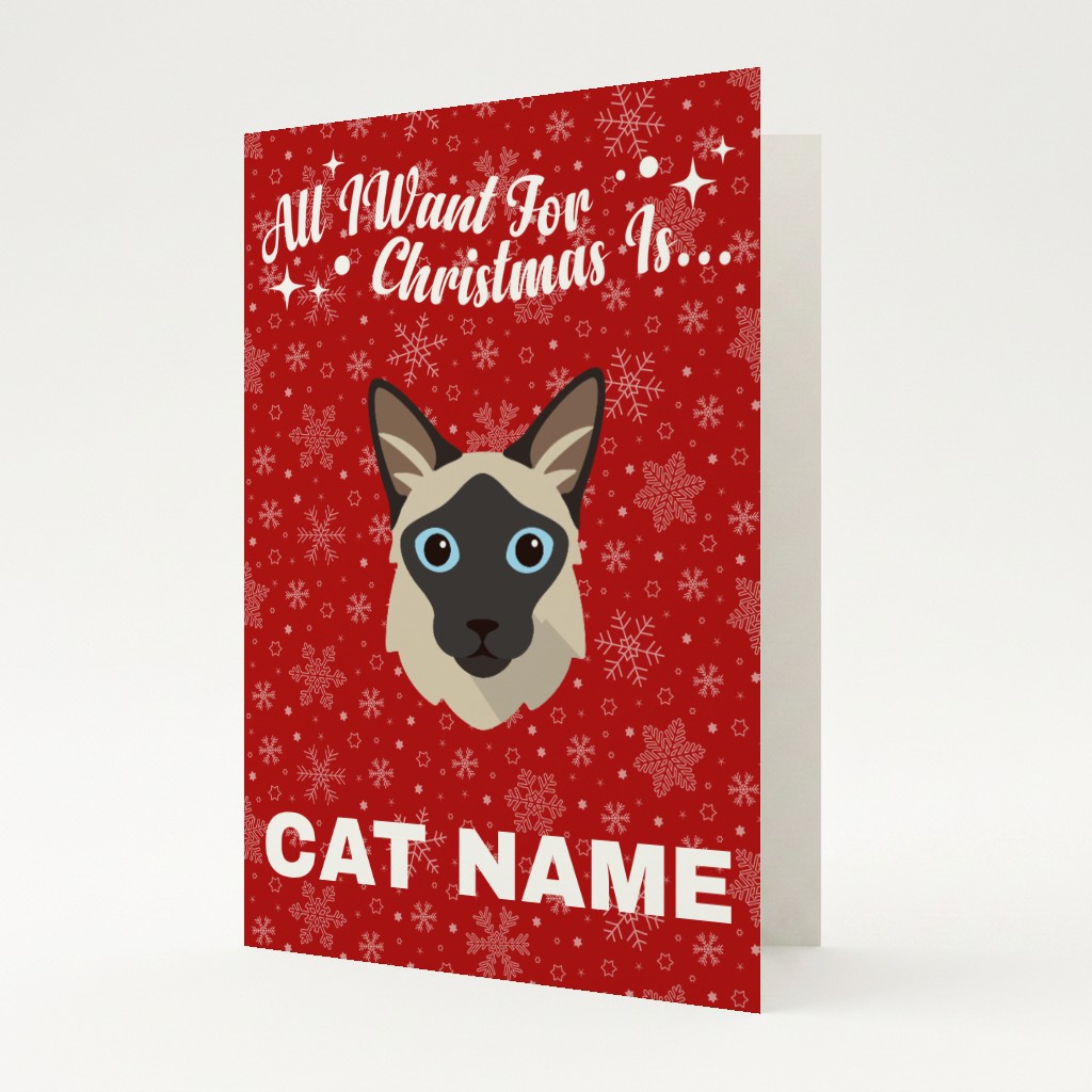 All I Want For Christmas: Personalised {breedFullName} Card