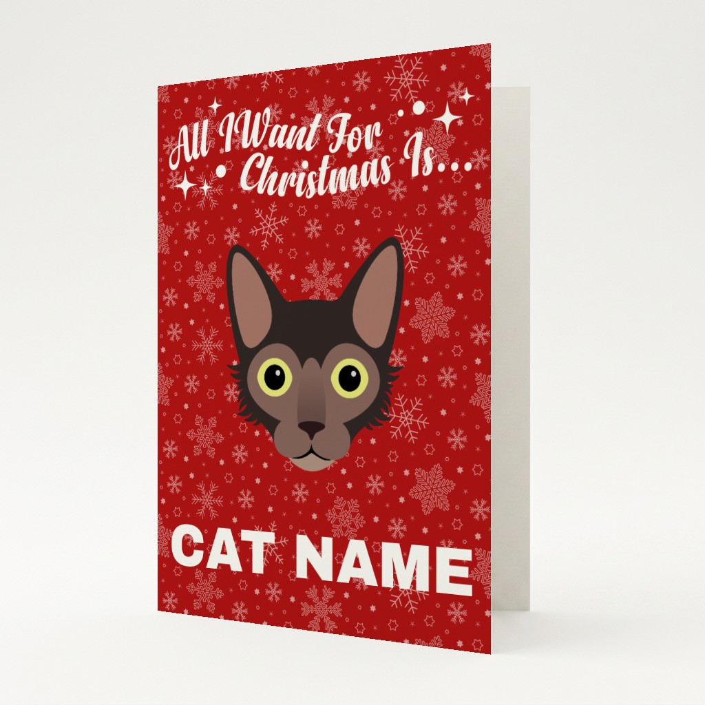 All I Want For Christmas: Personalised {breedFullName} Card