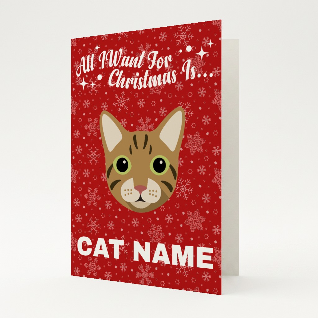 All I Want For Christmas: Personalised {breedFullName} Card