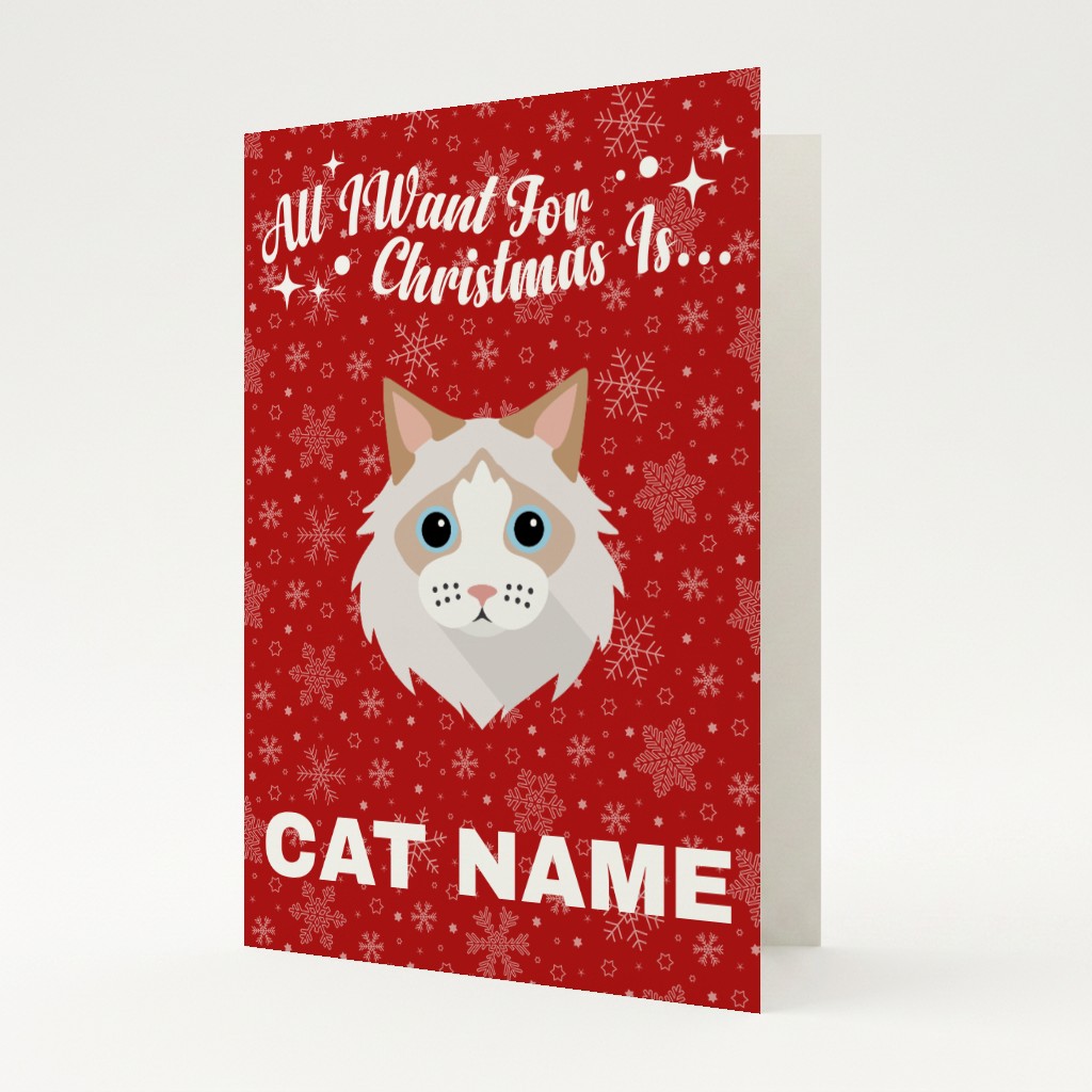 All I Want For Christmas: Personalised {breedFullName} Card
