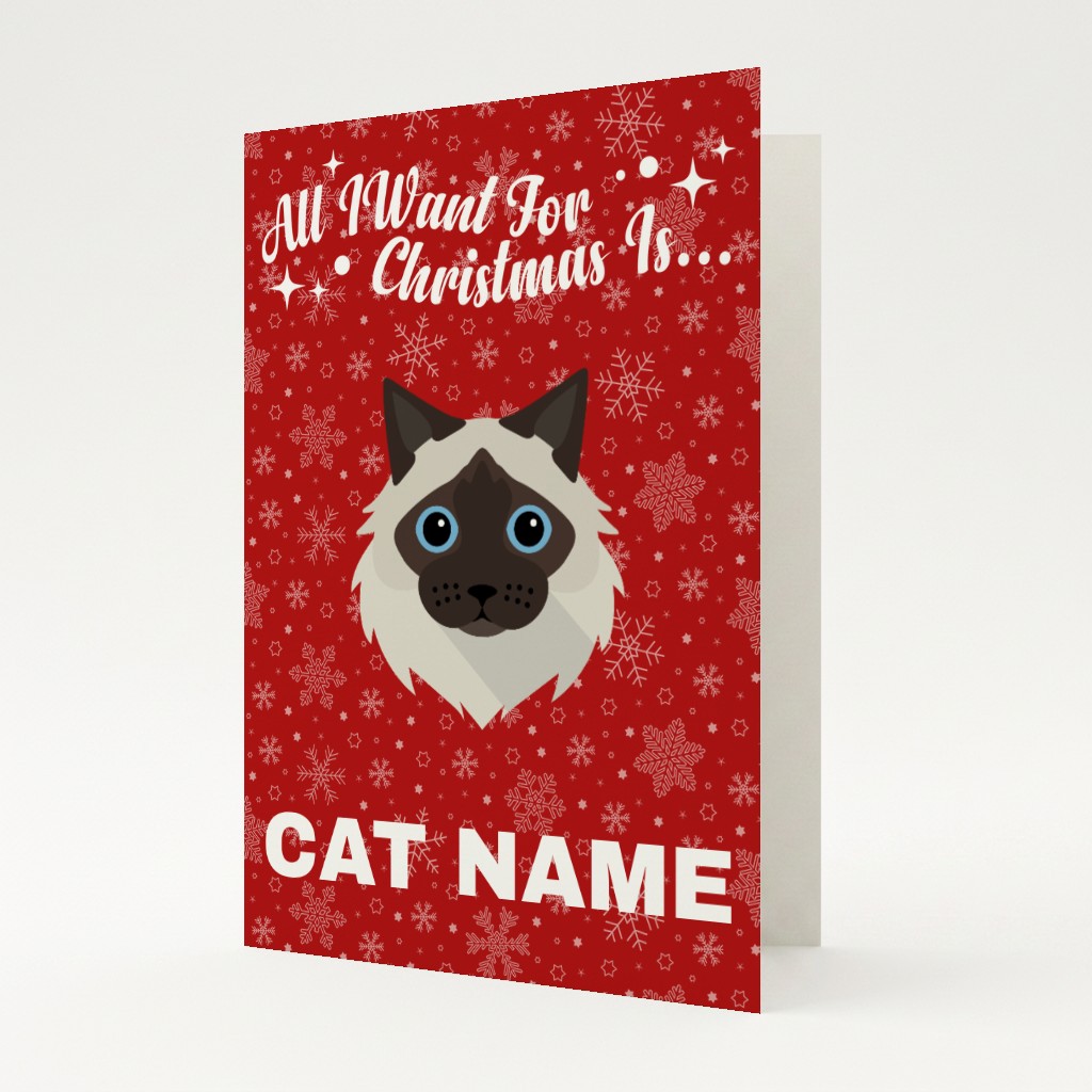All I Want For Christmas: Personalised {breedFullName} Card