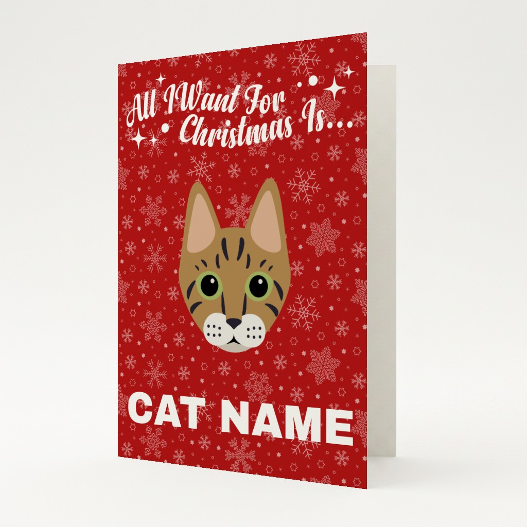 All I Want For Christmas: Personalised {breedFullName} Card