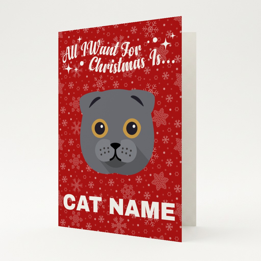 All I Want For Christmas: Personalised {breedFullName} Card