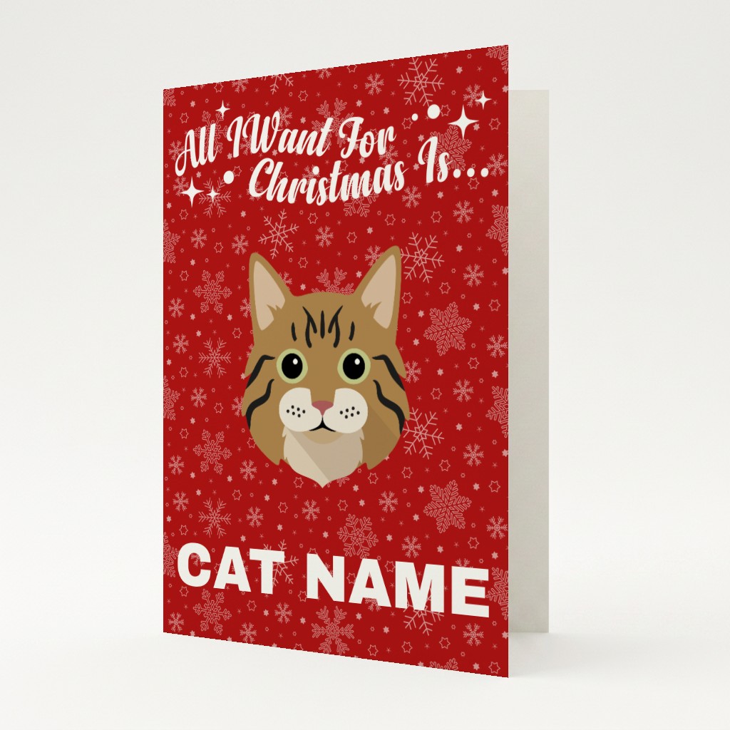 All I Want For Christmas: Personalised {breedFullName} Card