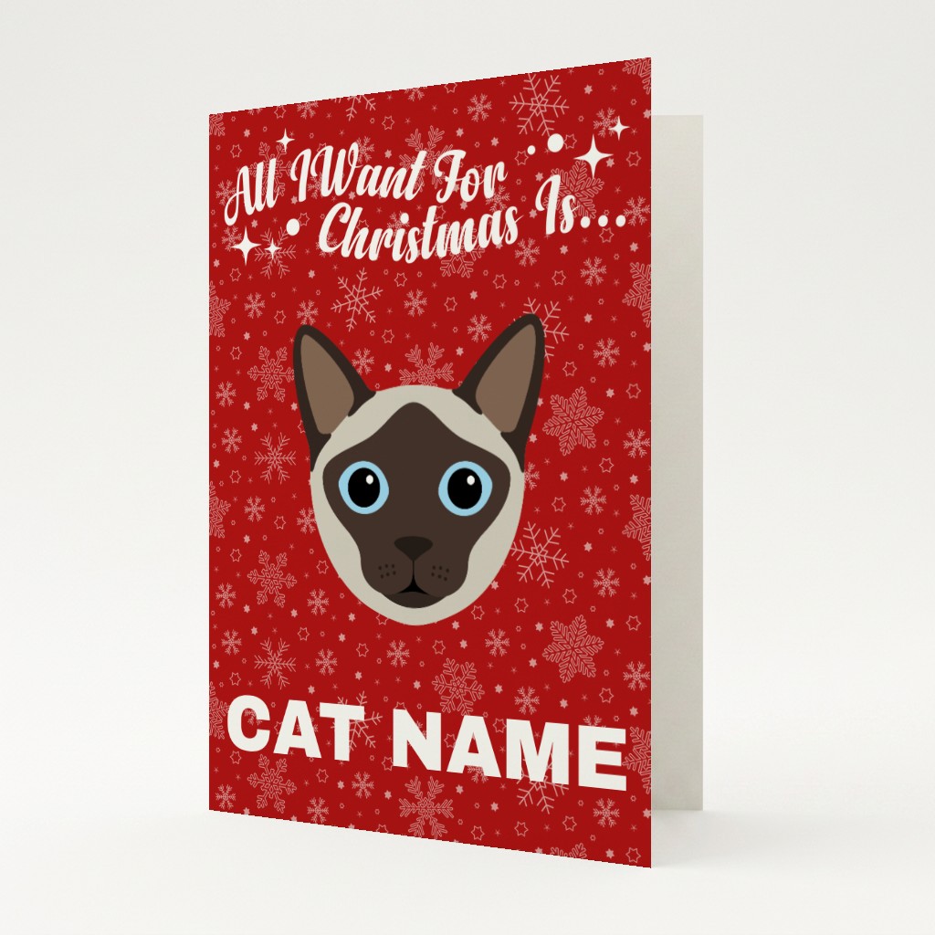 All I Want For Christmas: Personalised {breedFullName} Card
