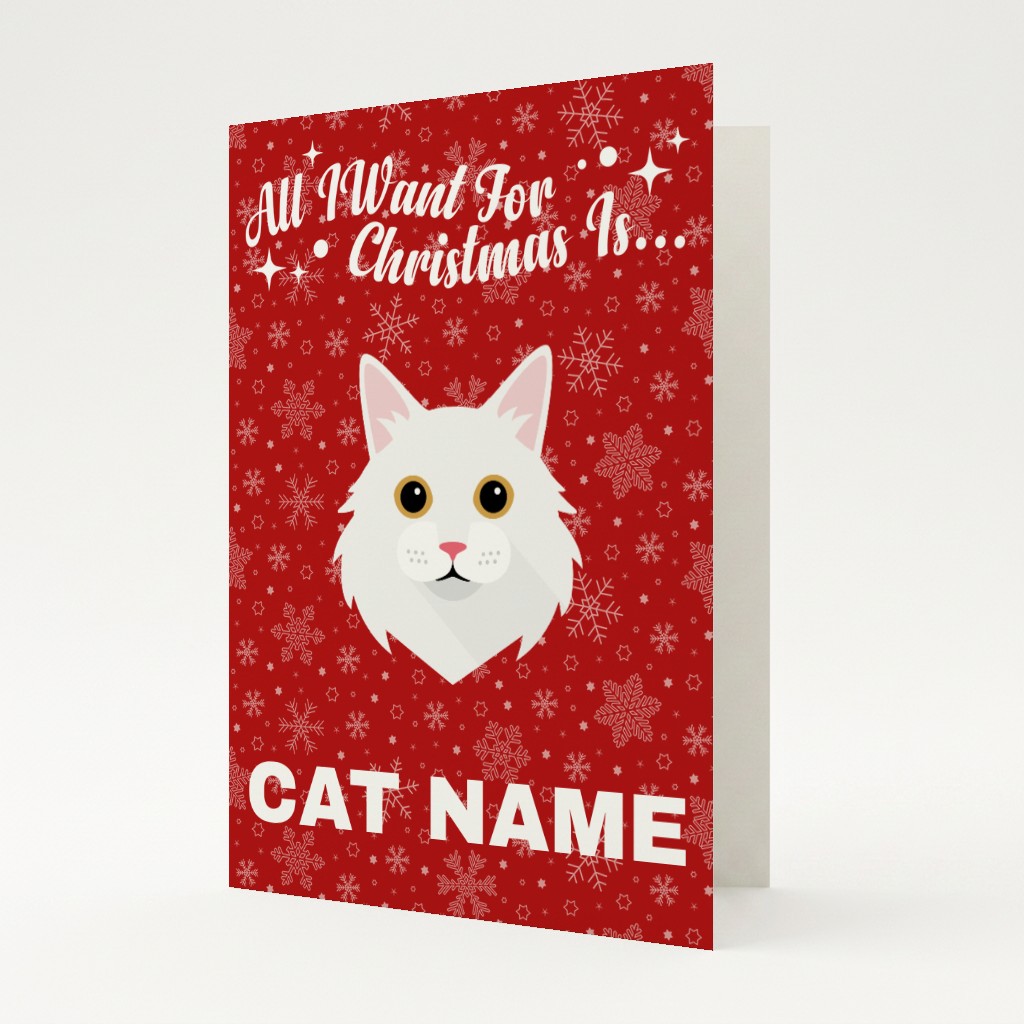 All I Want For Christmas: Personalised {breedFullName} Card