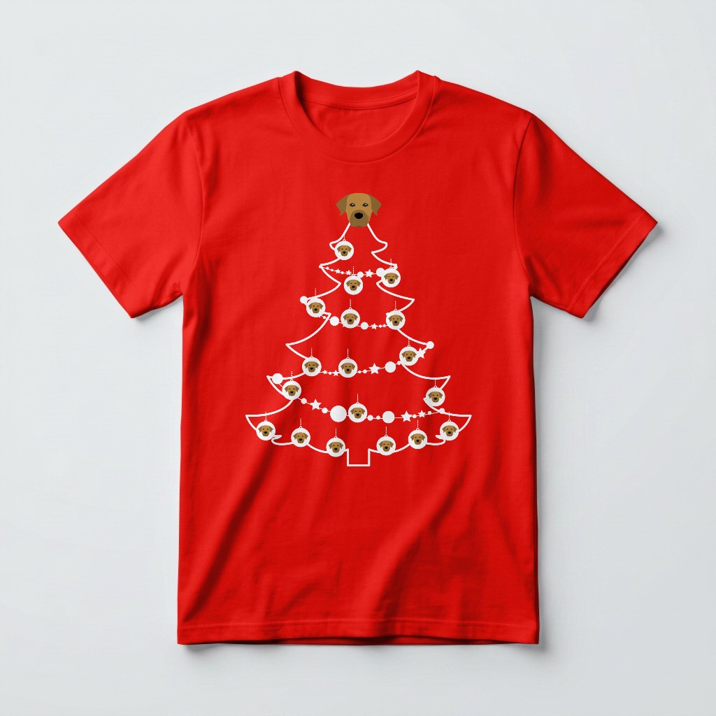 Pet Christmas Tree: Personalised {breedFullName} T-Shirt