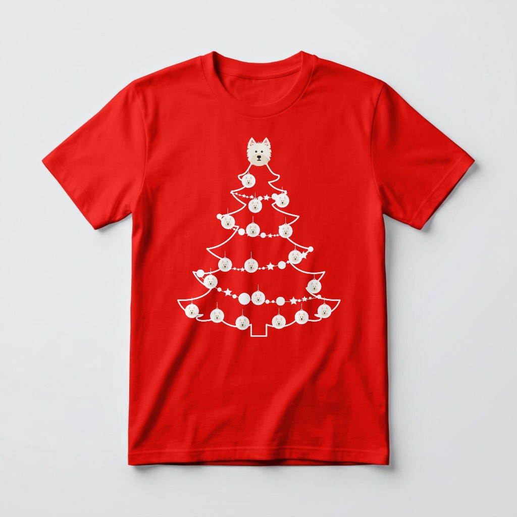 Pet Christmas Tree: Personalised {breedFullName} T-Shirt