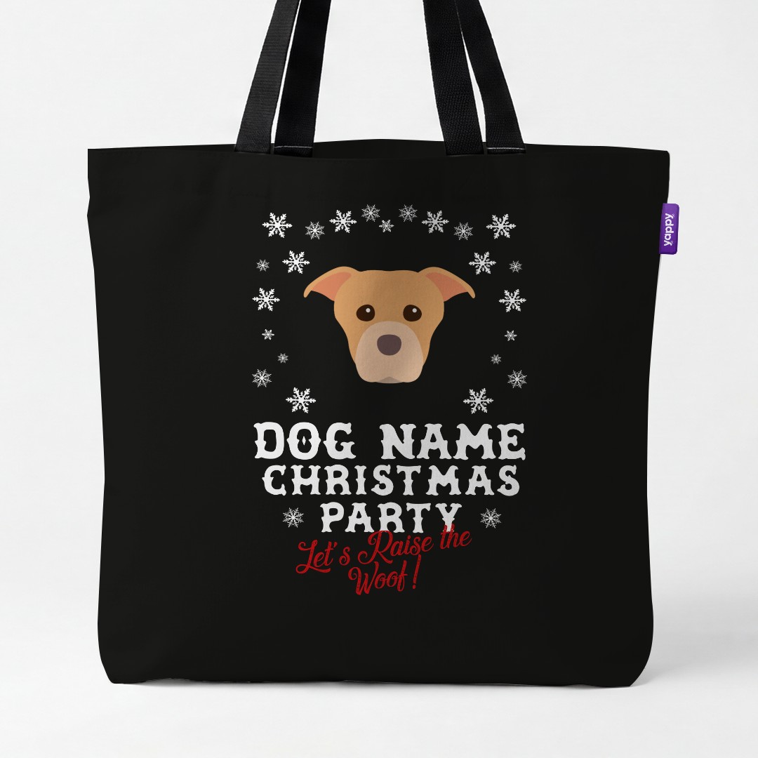 'Raise the Woof' - Personalised {breedCommonName} Canvas Bag