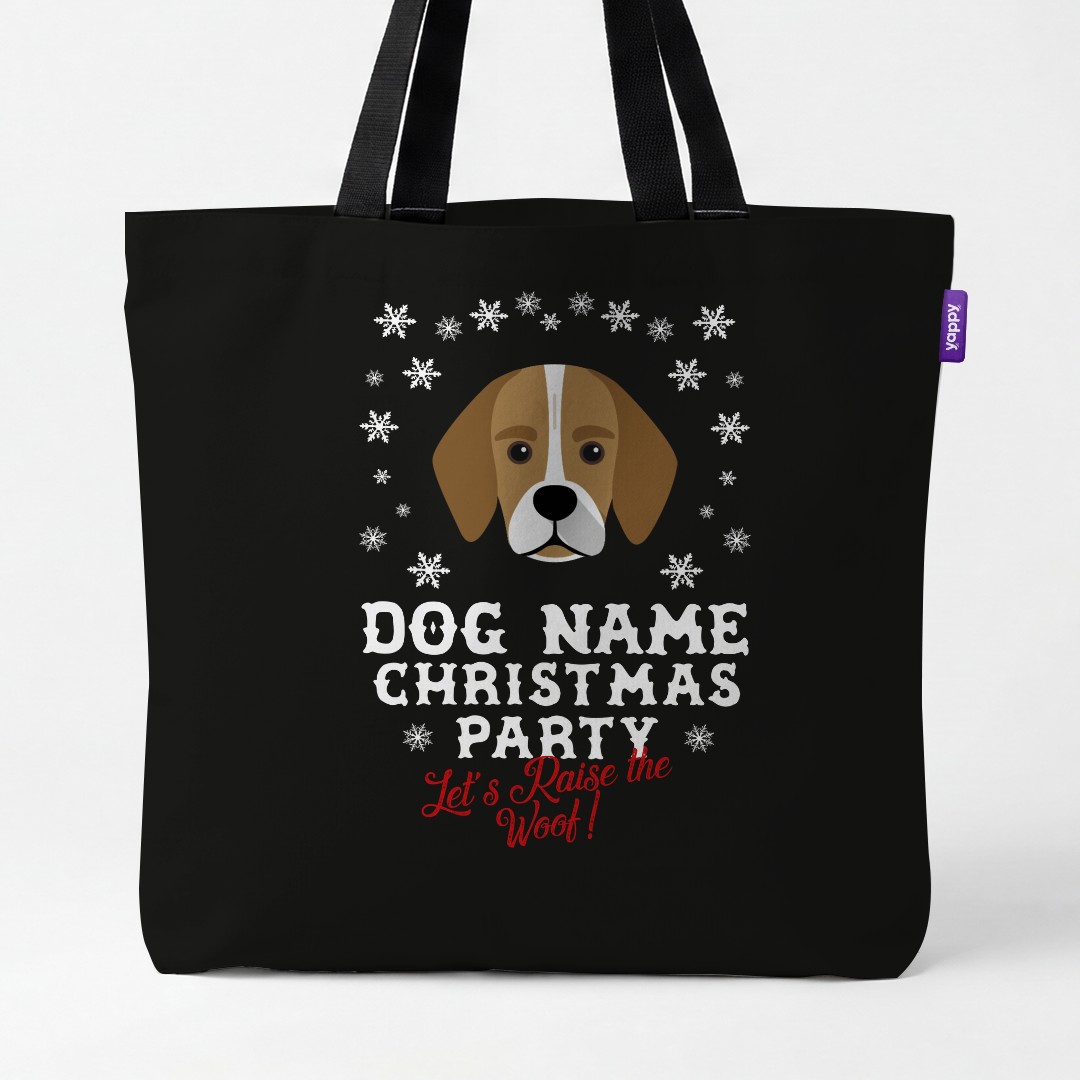 'Raise the Woof' - Personalised {breedCommonName} Canvas Bag