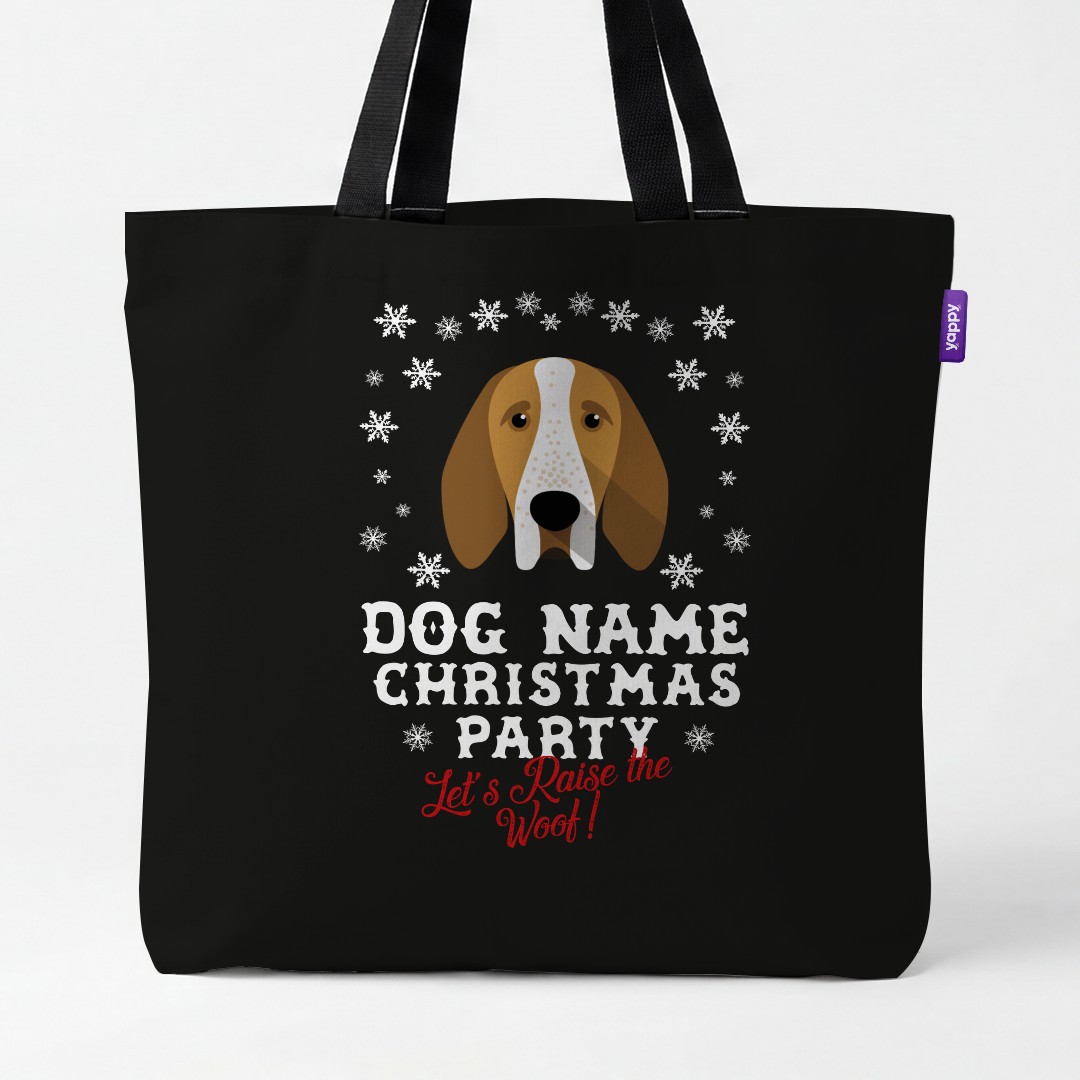 'Raise the Woof' - Personalised {breedCommonName} Canvas Bag