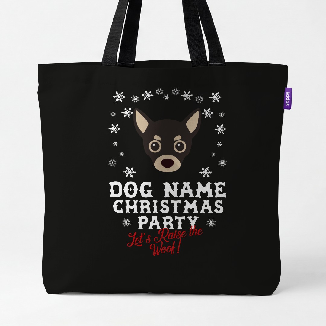 'Raise the Woof' - Personalised {breedCommonName} Canvas Bag