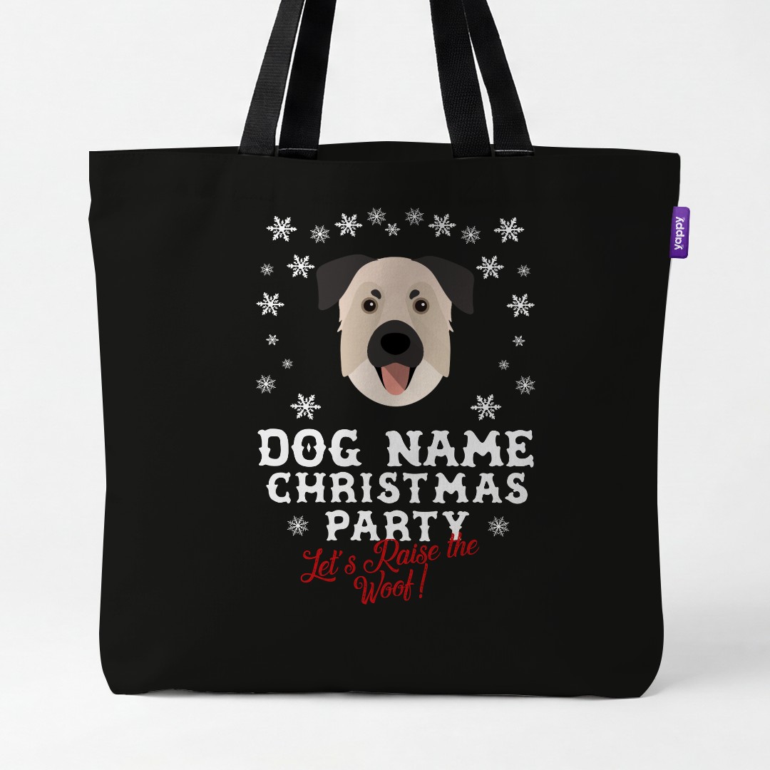 'Raise the Woof' - Personalised {breedCommonName} Canvas Bag