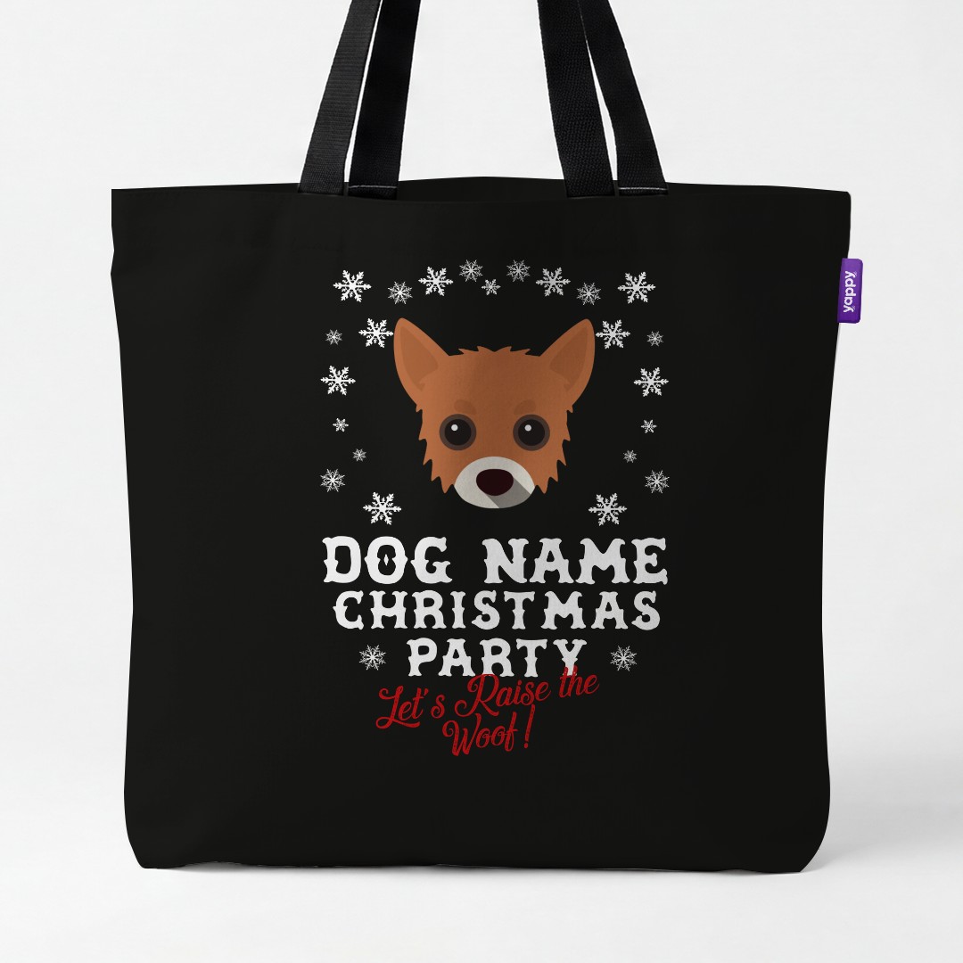 'Raise the Woof' - Personalised {breedCommonName} Canvas Bag
