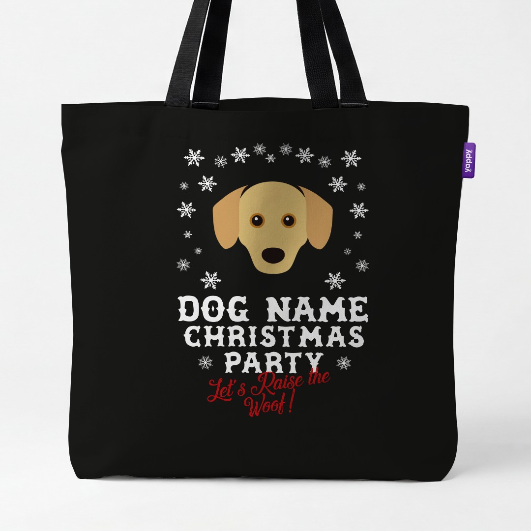'Raise the Woof' - Personalized {breedCommonName} Canvas Bag