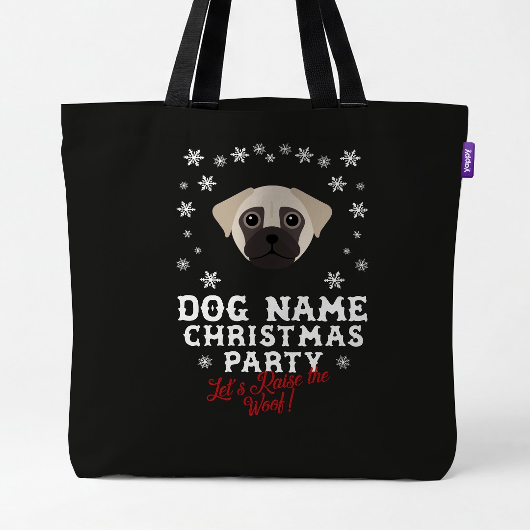 'Raise the Woof' - Personalised {breedCommonName} Canvas Bag