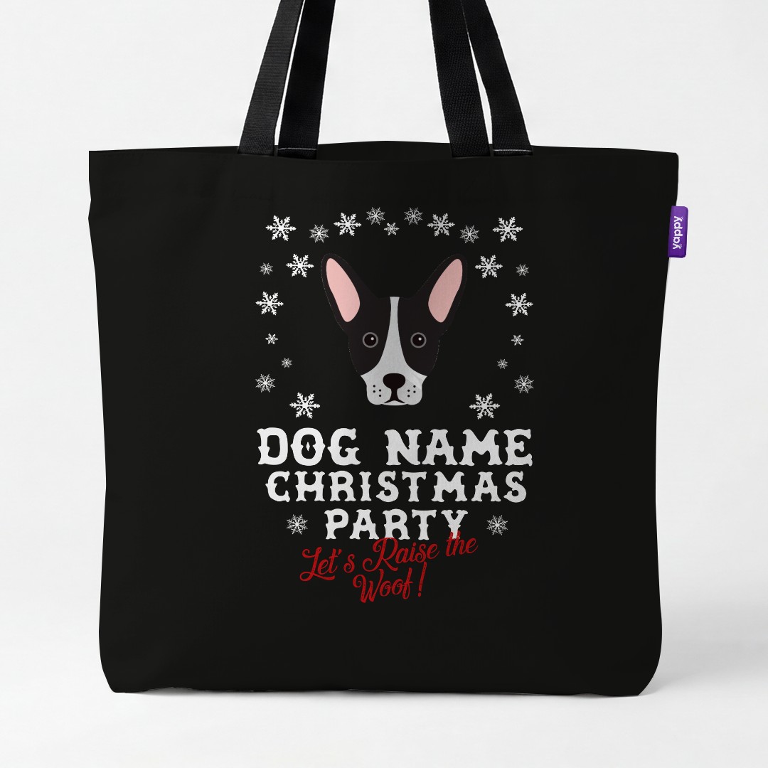 'Raise the Woof' - Personalised {breedCommonName} Canvas Bag