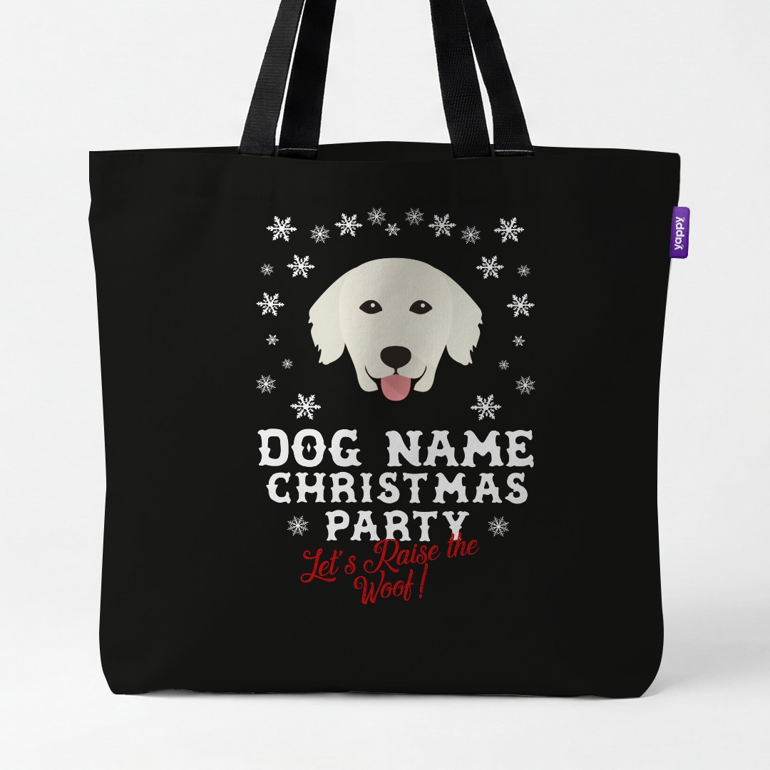'Raise the Woof' - Personalised {breedCommonName} Canvas Bag