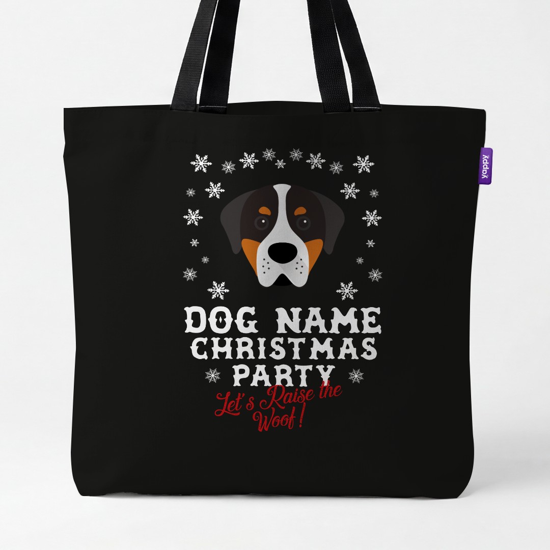 'Raise the Woof' - Personalised {breedCommonName} Canvas Bag