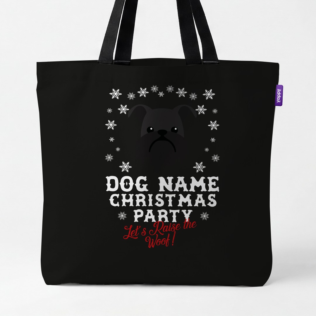 'Raise the Woof' - Personalised {breedCommonName} Canvas Bag