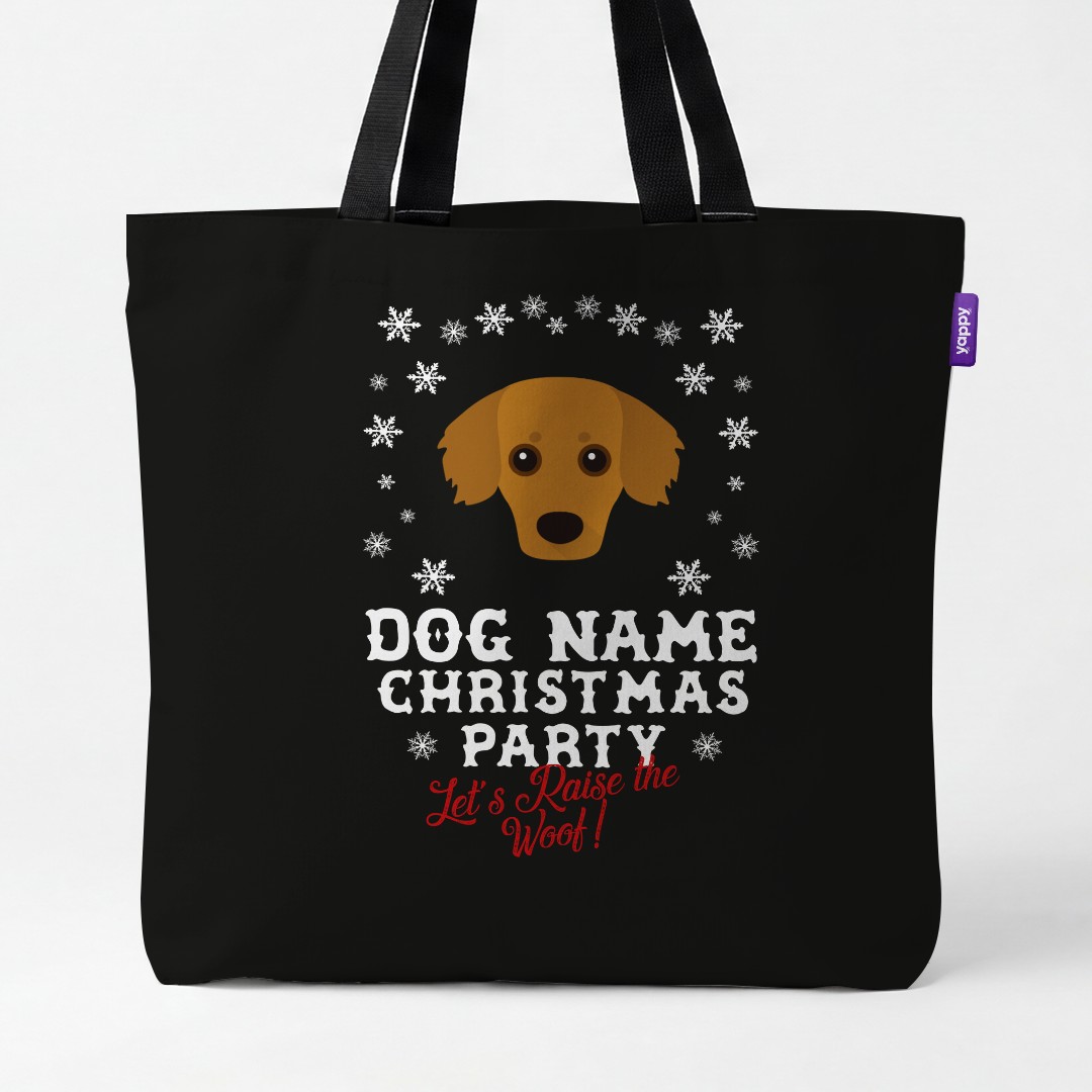 'Raise the Woof' - Personalised {breedCommonName} Canvas Bag