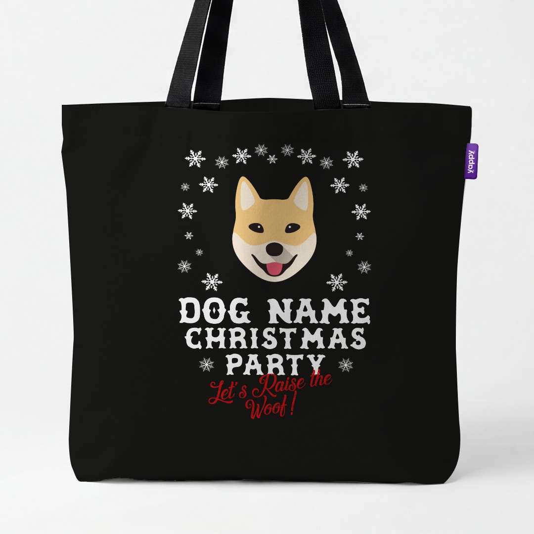 'Raise the Woof' - Personalised {breedCommonName} Canvas Bag