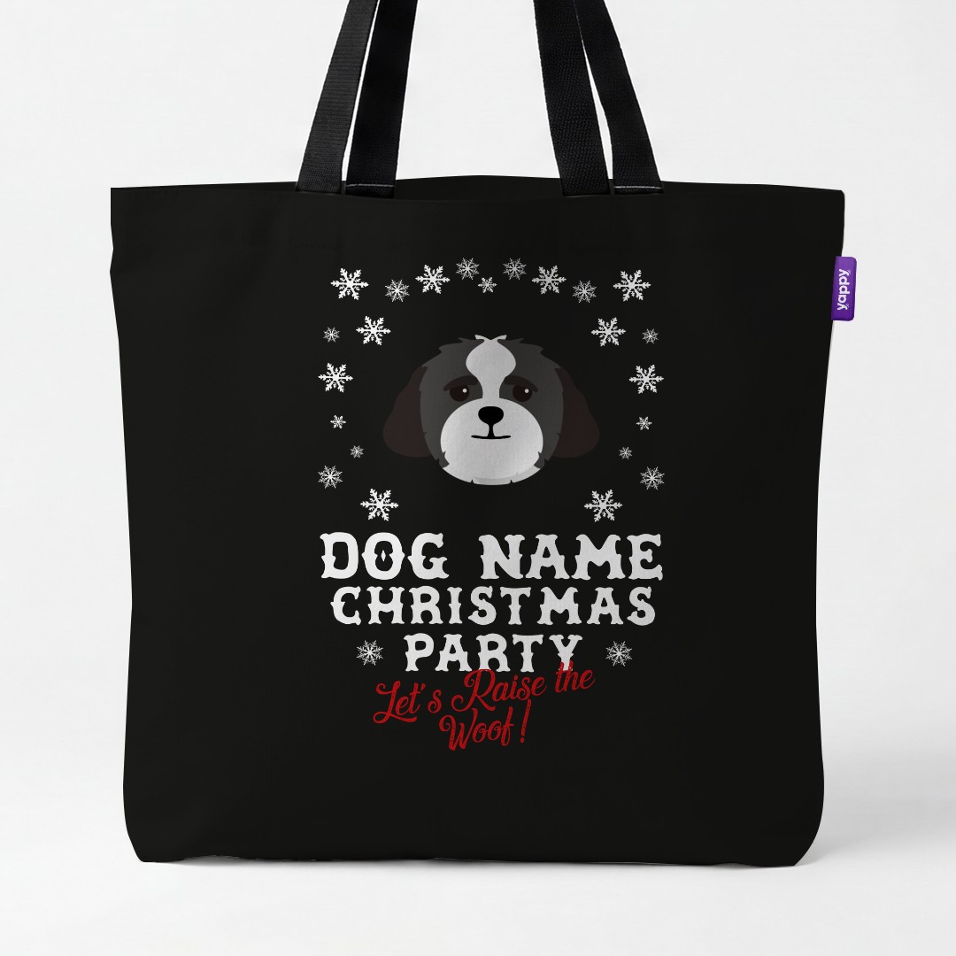 'Raise the Woof' - Personalised {breedCommonName} Canvas Bag
