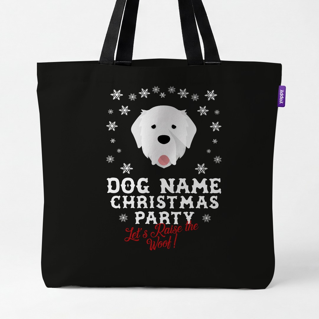 'Raise the Woof' - Personalised {breedCommonName} Canvas Bag