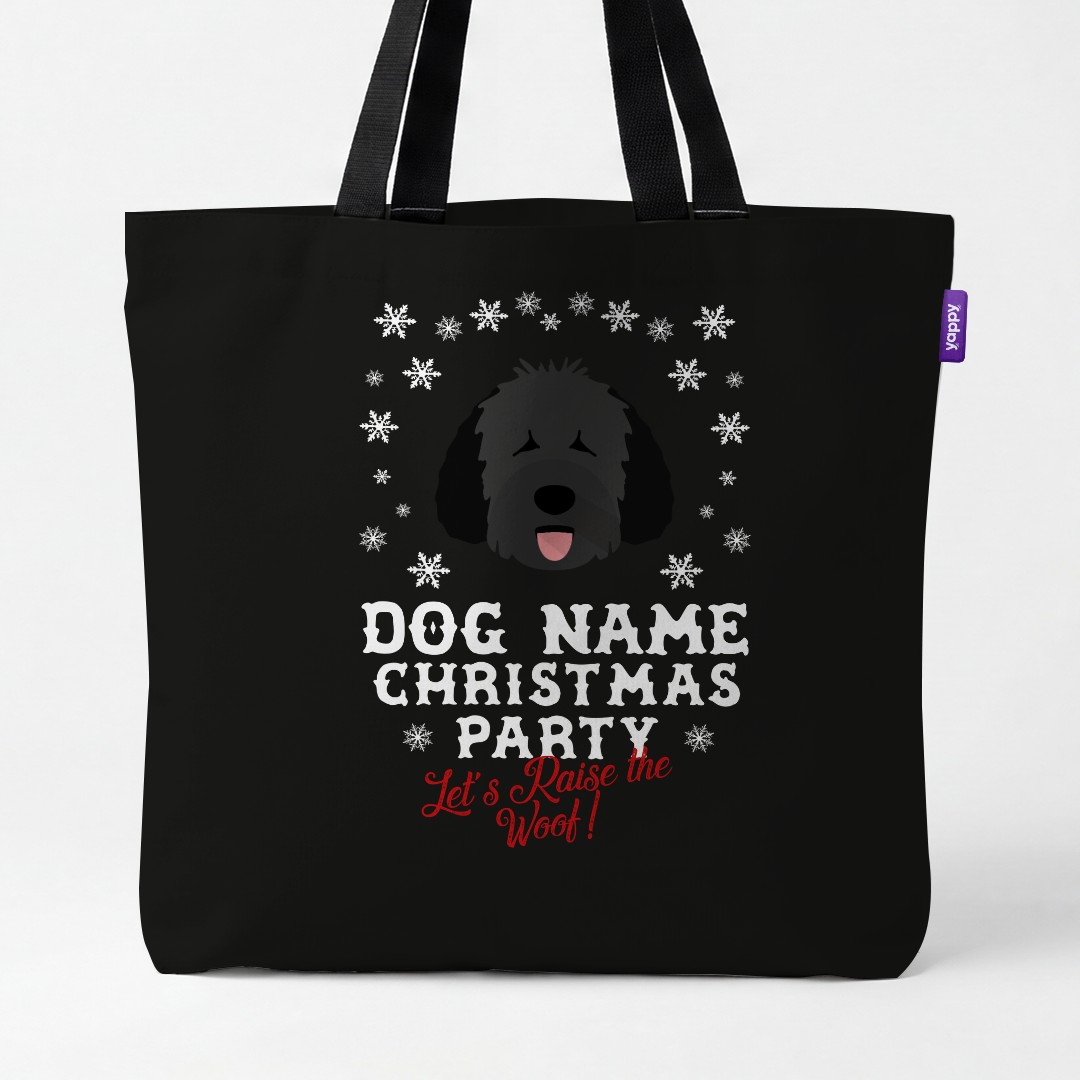 'Raise the Woof' - Personalised {breedCommonName} Canvas Bag