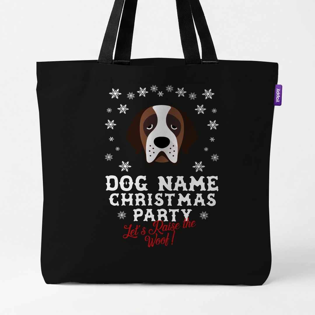 'Raise the Woof' - Personalised {breedCommonName} Canvas Bag