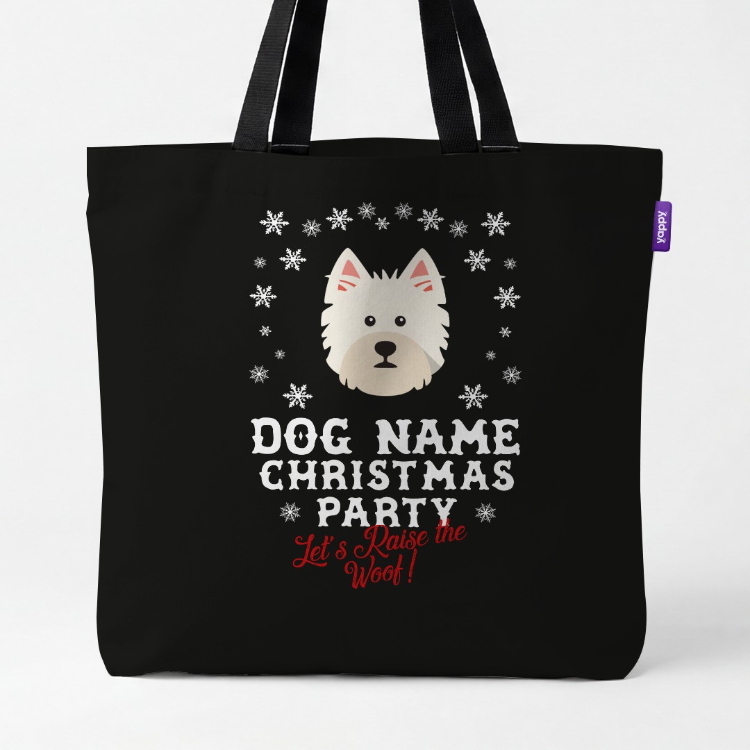 'Raise the Woof' - Personalised {breedCommonName} Canvas Bag