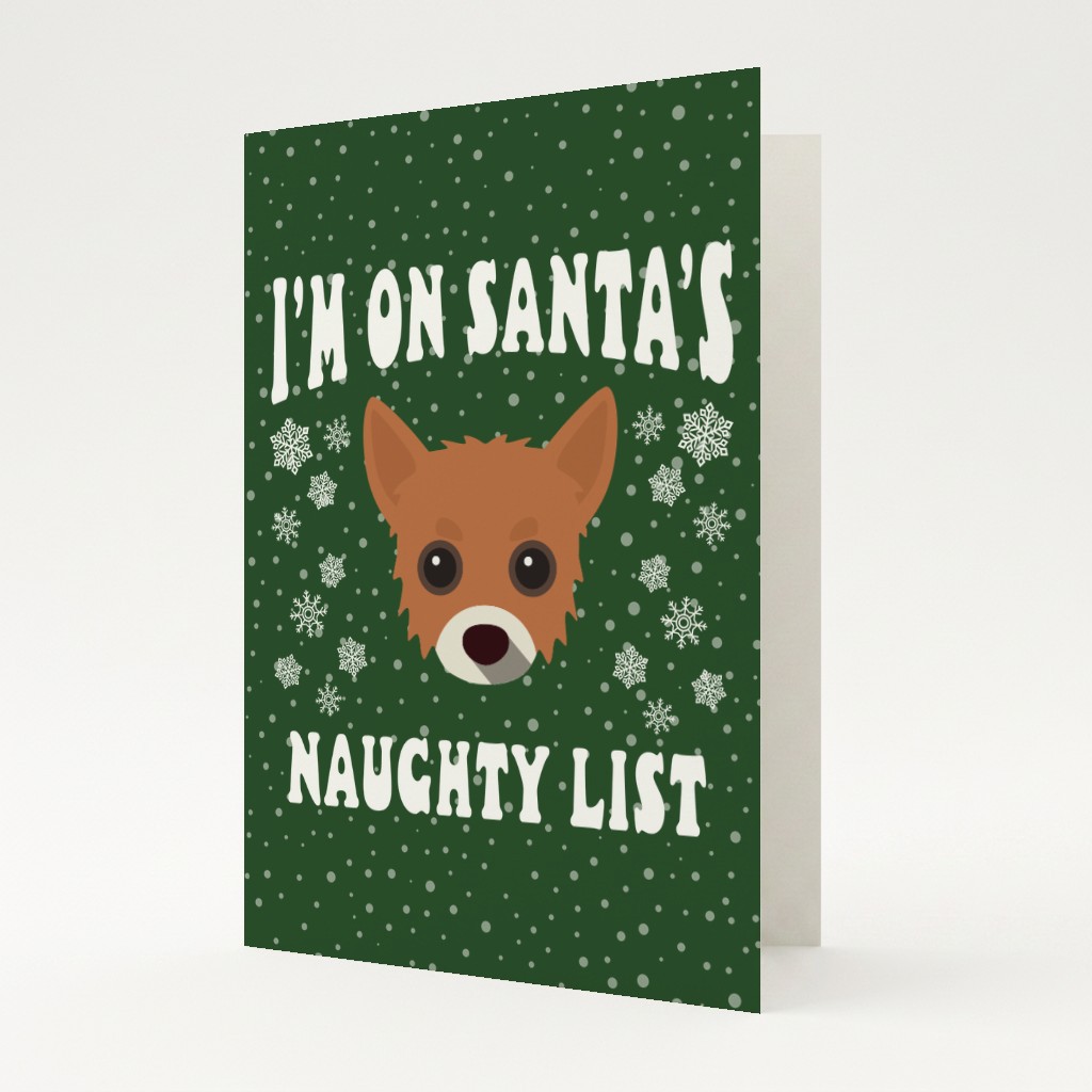 Santa's Naughty List: Personalised {breedFullName} Card