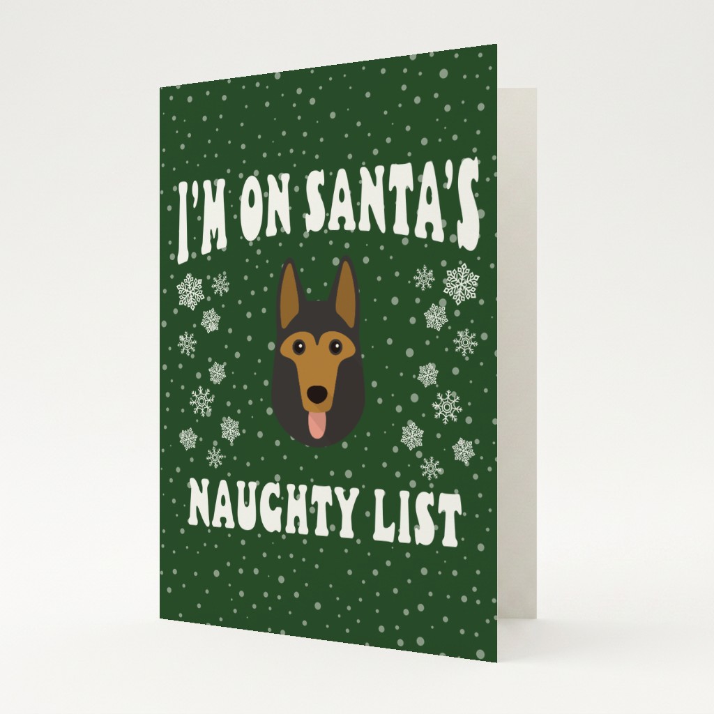 Santa's Naughty List: Personalised {breedFullName} Card