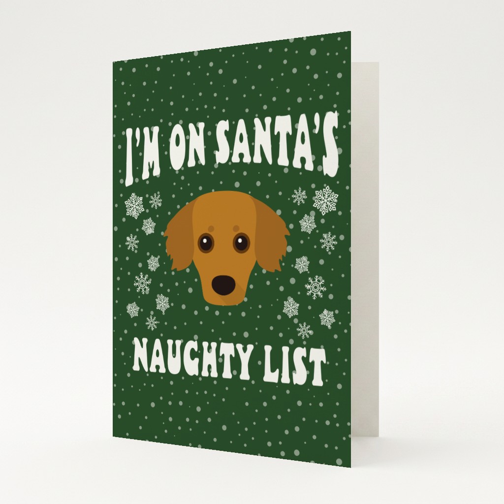 Santa's Naughty List: Personalised {breedFullName} Card