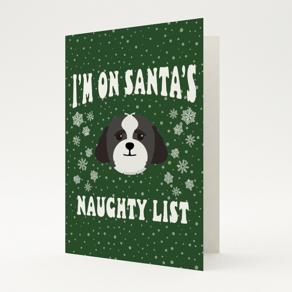 Santa's Naughty List: Personalised {breedFullName} Card