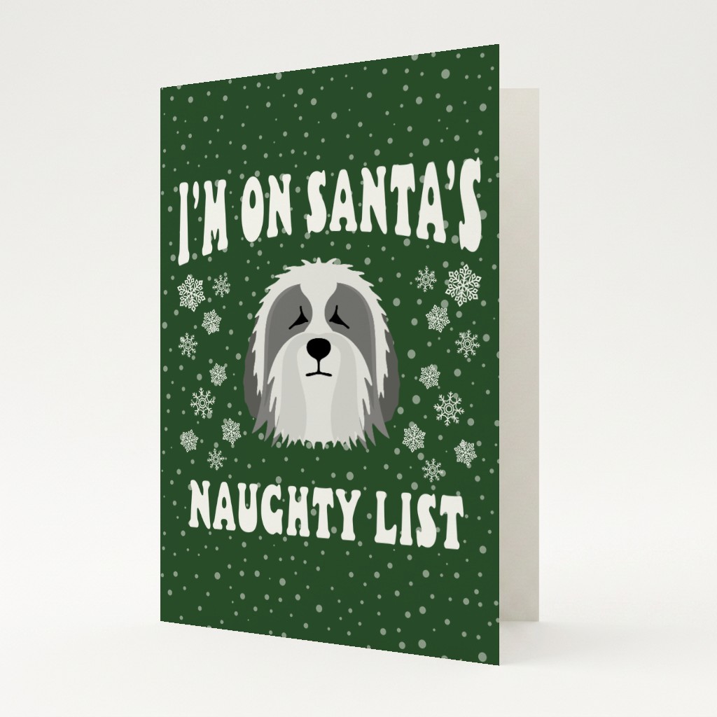 Santa's Naughty List: Personalized {breedFullName} Card