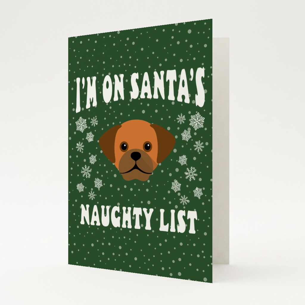 Santa's Naughty List: Personalised {breedFullName} Card