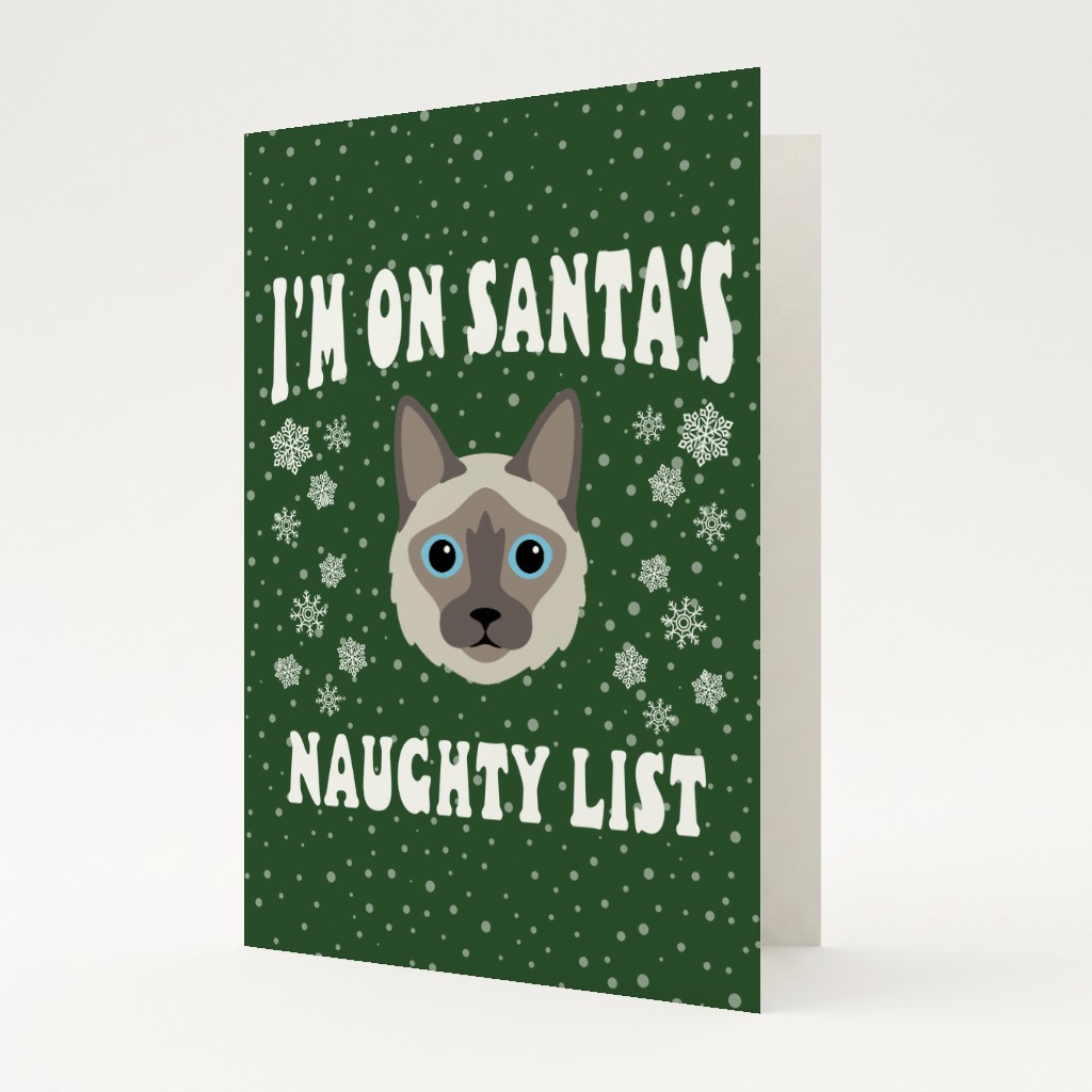 Santa's Naughty List: Personalised {breedFullName} Card