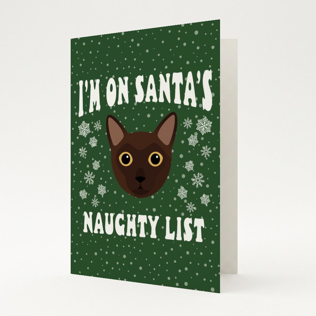 Santa's Naughty List: Personalised {breedFullName} Card