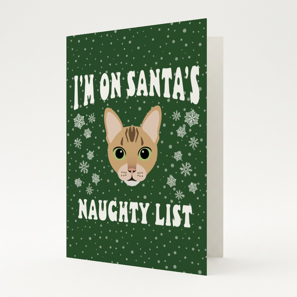 Santa's Naughty List: Personalised {breedFullName} Card