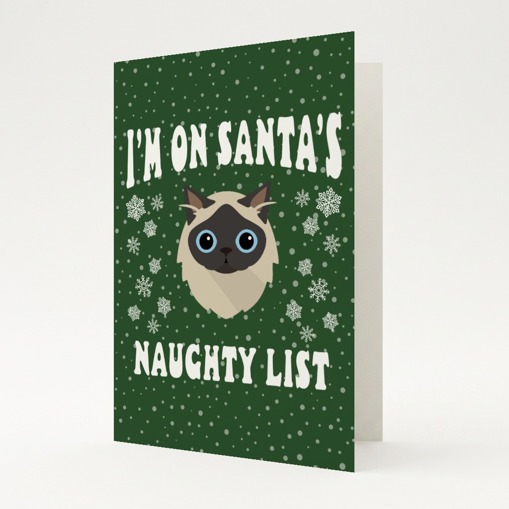 Santa's Naughty List: Personalized {breedFullName} Card