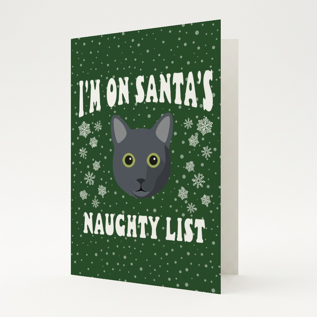 Santa's Naughty List: Personalized {breedFullName} Card