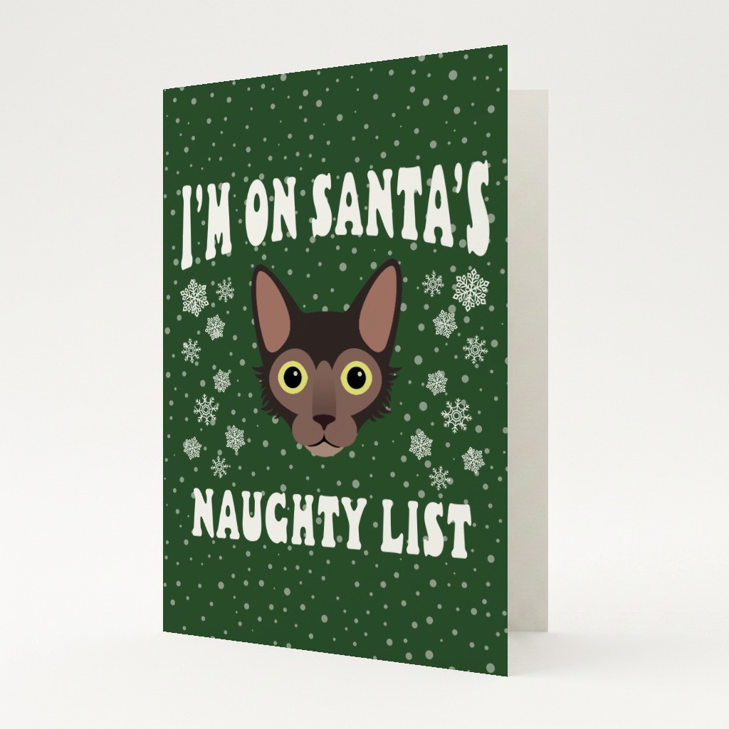 Santa's Naughty List: Personalised {breedFullName} Card