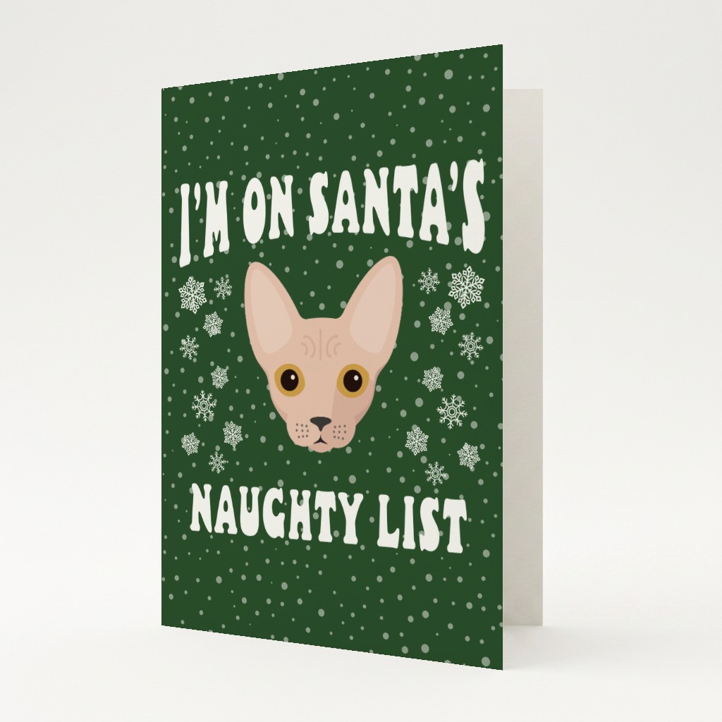 Santa's Naughty List: Personalized {breedFullName} Card